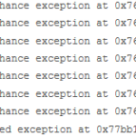 First-chance exception at 0x7652b9bc